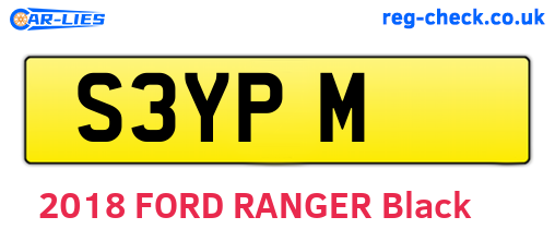 S3YPM are the vehicle registration plates.