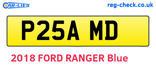 P25AMD are the vehicle registration plates.