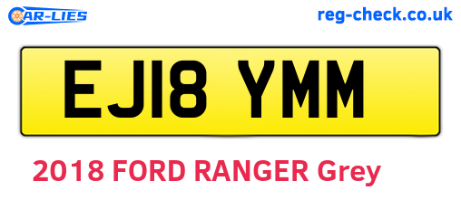 EJ18YMM are the vehicle registration plates.