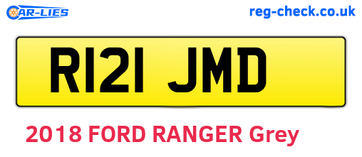 R121JMD are the vehicle registration plates.