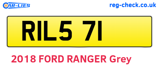 RIL571 are the vehicle registration plates.