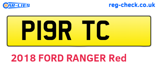 P19RTC are the vehicle registration plates.