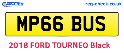 MP66BUS are the vehicle registration plates.