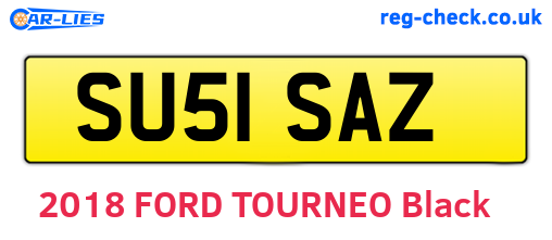 SU51SAZ are the vehicle registration plates.
