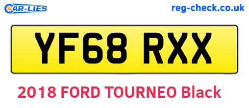 YF68RXX are the vehicle registration plates.