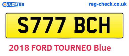 S777BCH are the vehicle registration plates.