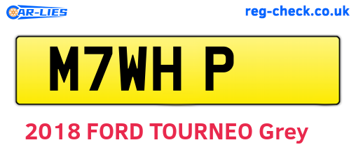 M7WHP are the vehicle registration plates.