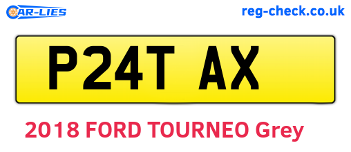 P24TAX are the vehicle registration plates.