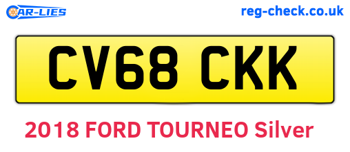 CV68CKK are the vehicle registration plates.