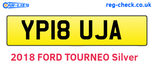YP18UJA are the vehicle registration plates.