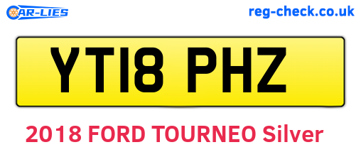 YT18PHZ are the vehicle registration plates.