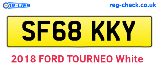 SF68KKY are the vehicle registration plates.