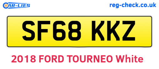 SF68KKZ are the vehicle registration plates.