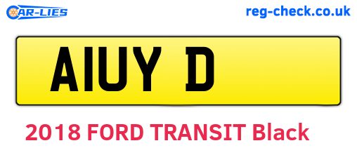 A1UYD are the vehicle registration plates.