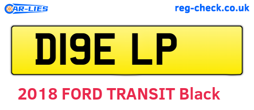 D19ELP are the vehicle registration plates.