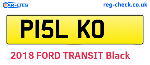 P15LKO are the vehicle registration plates.