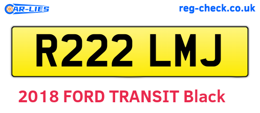 R222LMJ are the vehicle registration plates.