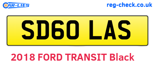 SD60LAS are the vehicle registration plates.