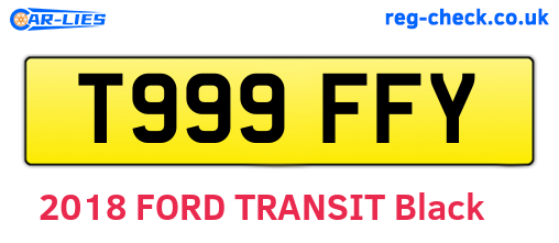T999FFY are the vehicle registration plates.