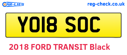YO18SOC are the vehicle registration plates.