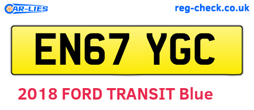 EN67YGC are the vehicle registration plates.