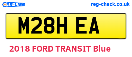 M28HEA are the vehicle registration plates.