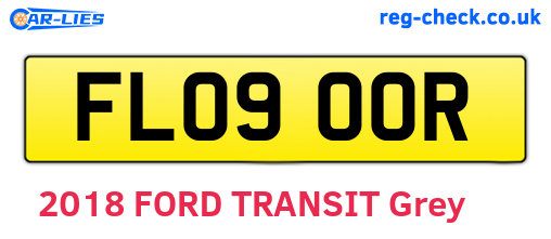 FL09OOR are the vehicle registration plates.