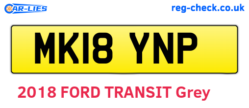 MK18YNP are the vehicle registration plates.