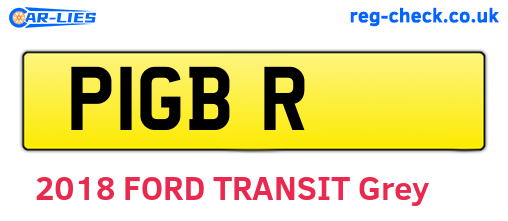P1GBR are the vehicle registration plates.