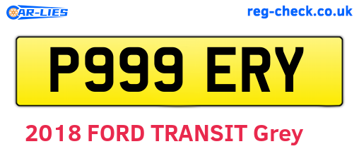 P999ERY are the vehicle registration plates.