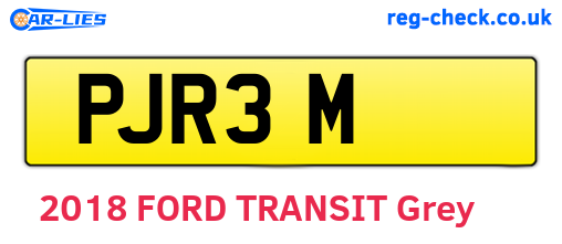 PJR3M are the vehicle registration plates.
