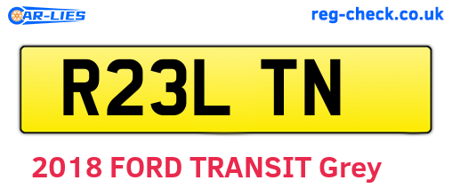 R23LTN are the vehicle registration plates.