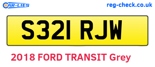 S321RJW are the vehicle registration plates.