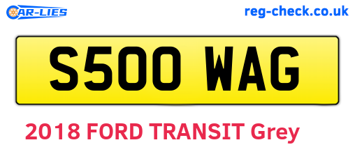 S500WAG are the vehicle registration plates.