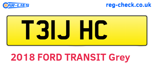 T31JHC are the vehicle registration plates.