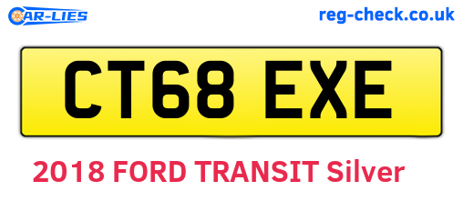 CT68EXE are the vehicle registration plates.