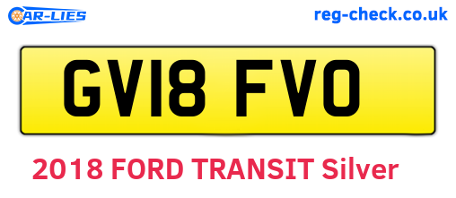 GV18FVO are the vehicle registration plates.