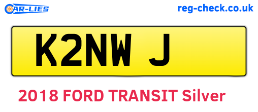 K2NWJ are the vehicle registration plates.