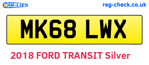 MK68LWX are the vehicle registration plates.