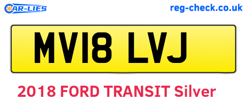 MV18LVJ are the vehicle registration plates.
