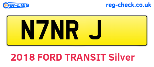 N7NRJ are the vehicle registration plates.