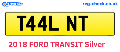 T44LNT are the vehicle registration plates.