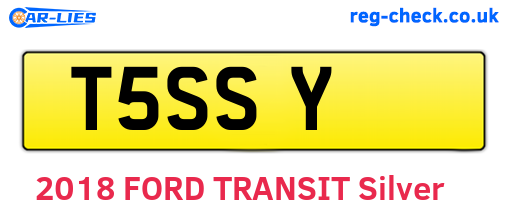 T5SSY are the vehicle registration plates.