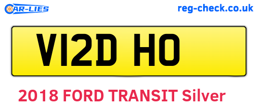 V12DHO are the vehicle registration plates.