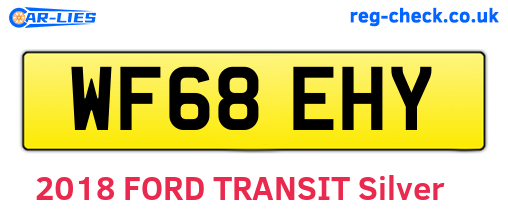 WF68EHY are the vehicle registration plates.