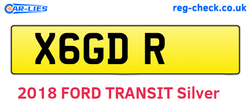 X6GDR are the vehicle registration plates.