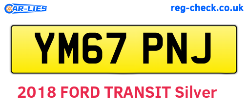 YM67PNJ are the vehicle registration plates.