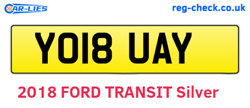 YO18UAY are the vehicle registration plates.