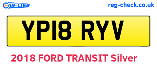 YP18RYV are the vehicle registration plates.