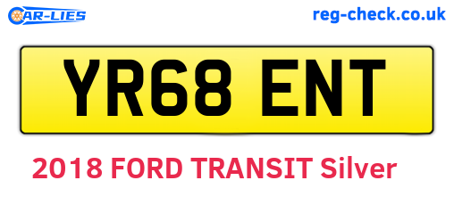 YR68ENT are the vehicle registration plates.